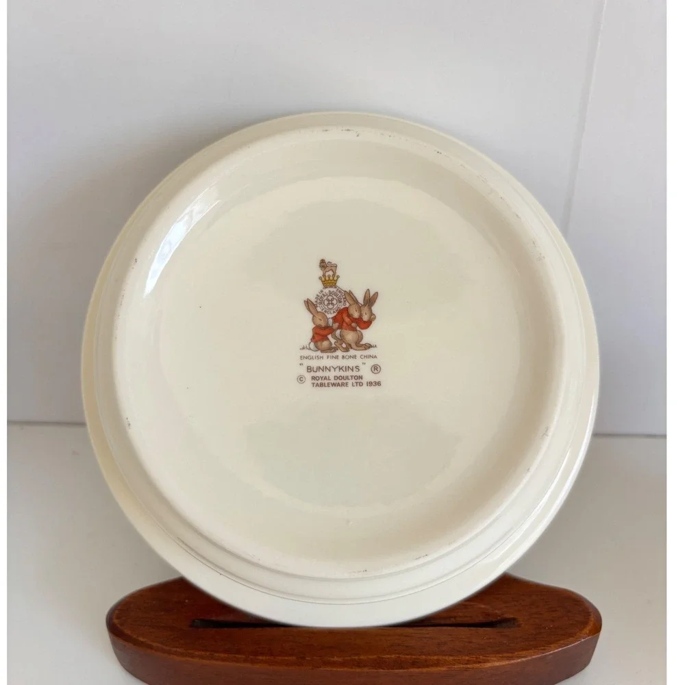 Royal Doulton Bunnykins Bone China Porringer Bowl and Mug Set Vintage England